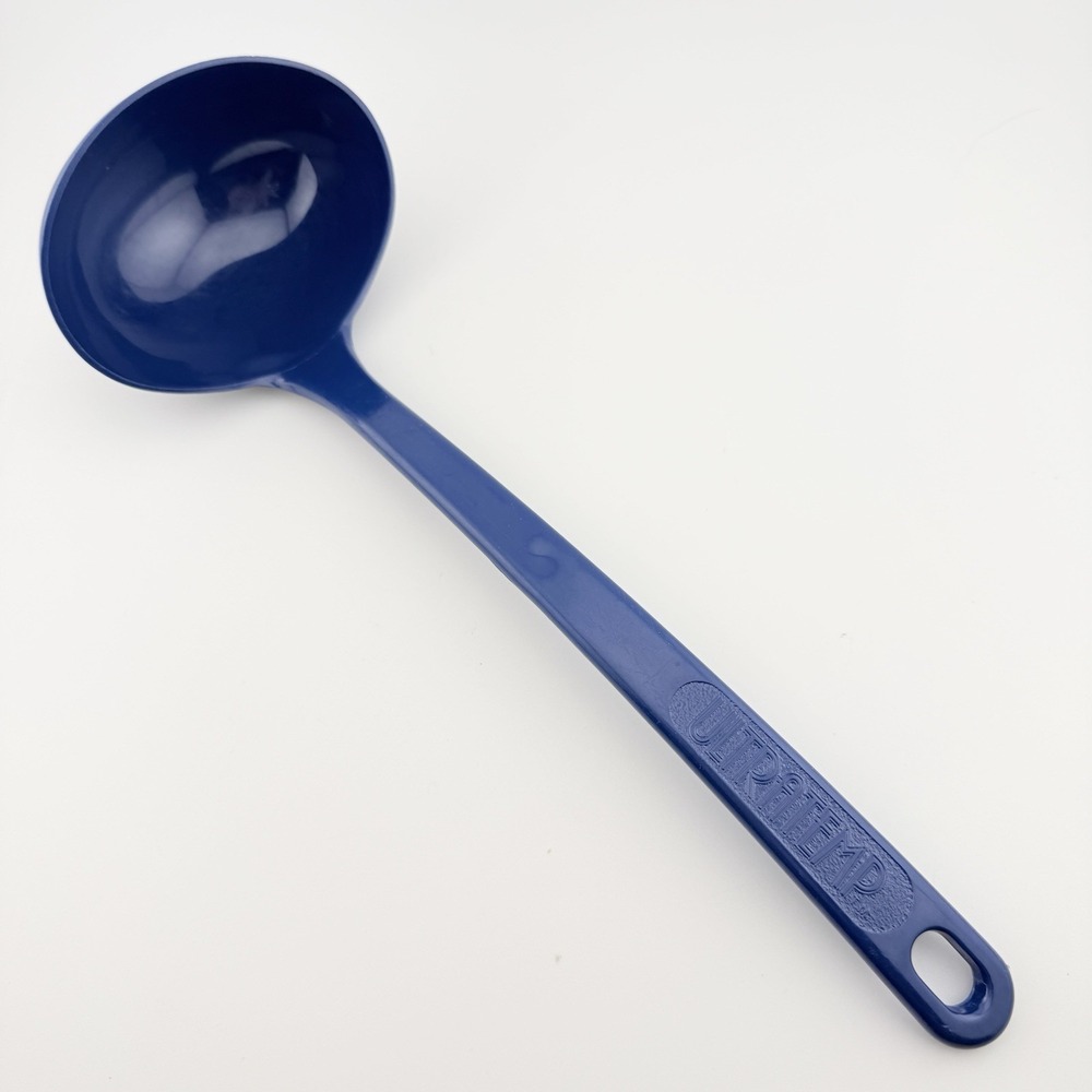 Vintage Ultratemp Navy Blue Kitchen Ladle Cooking Utensil USA 11" Long N